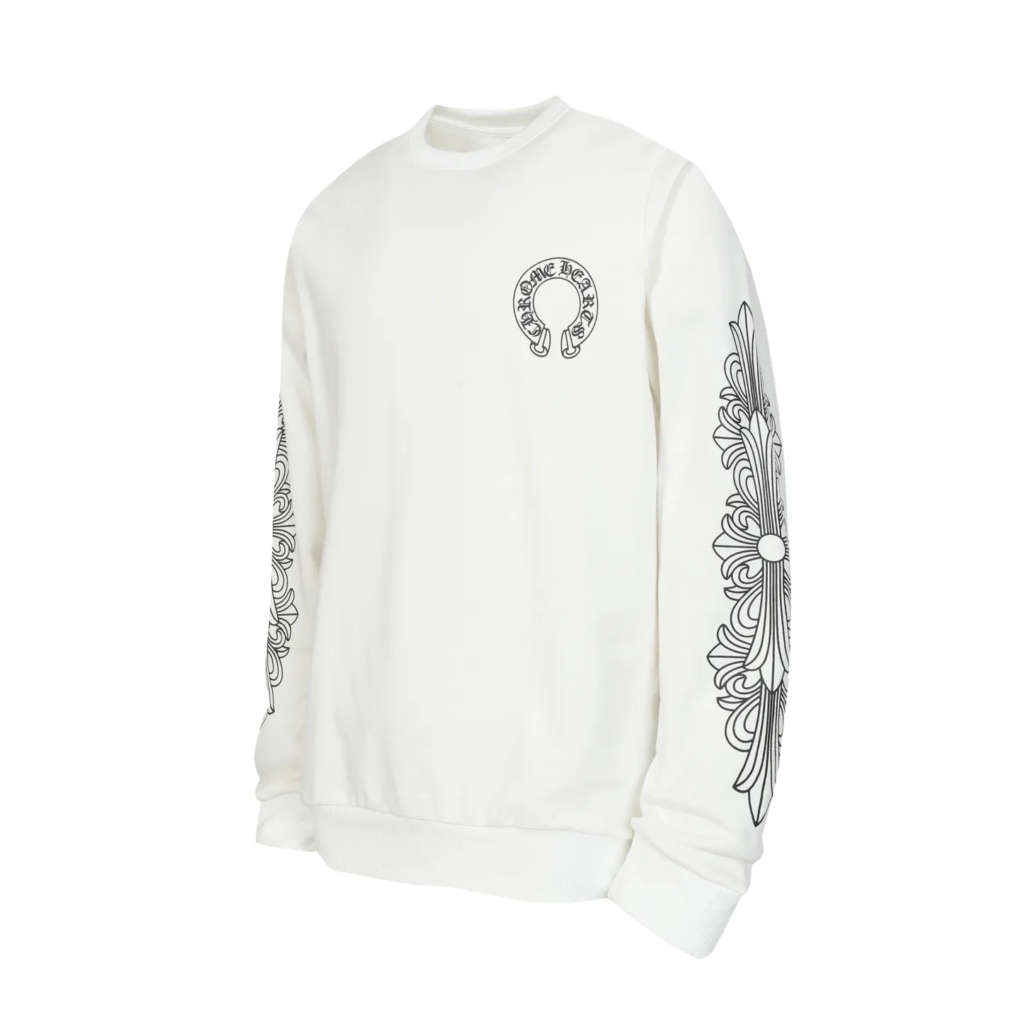 P210 Round neck sweatshirt. Remember to remark sweatshirt when ordering #Y2901 Cross-border running quantity model. Please do not place an order if you are pursuing perfection. -Chrome Hearts/Chrome Hearts 23ss Sanskrit printed popular round neck sweatshirt -High weight, high density and high quality. The wool is soft, delicate and skin-friendly. It feels soft and silky. It has excellent warmth and skin-friendly properties. -Colour: black white -Size: S M L XL